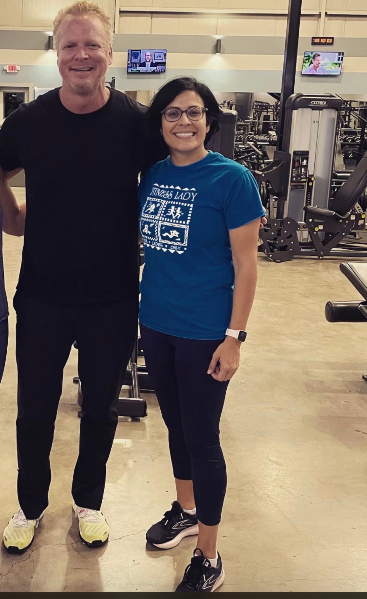 Anson Walker and Gym Rat of the Month Ericka West